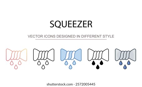 Squeezer icon design with white background stock illustration