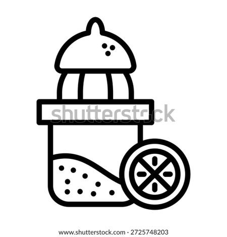 Squeezer Icon Line Style Vector Illustration