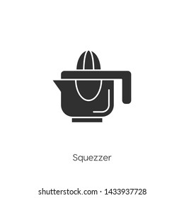 Squeezer icon vector. Squeezer symbol. Linear style sign for mobile concept and web design. modern symbol illustration.