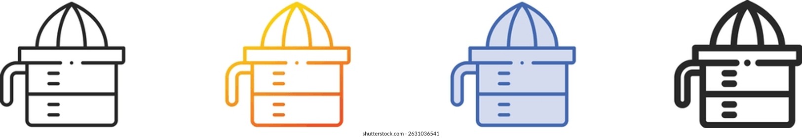 squeezer icon.Thin Linear, Gradient, Blue Stroke and bold Style Design Isolated On White Background