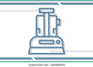 Squeezer machine icon symbol sign from modern appliances collection for mobile concept and web apps design. Household and electronic related vector line icons.