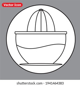 squeezer outline icon. isolated line vector illustration from kitchen collection. eps 10