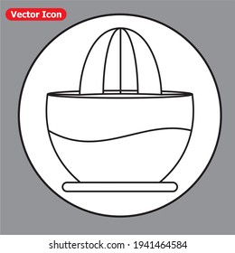 squeezer outline icon. isolated line vector illustration from kitchen collection. eps 10