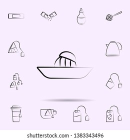 Squeezing lemon icon. Universal set of tea for website design and development, app development