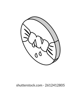 squeezing wet clothes isometric icon vector. squeezing wet clothes sign. isolated symbol illustration