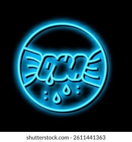 squeezing wet clothes neon light sign vector. squeezing wet clothes illustration