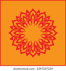 squere vector design for mandala