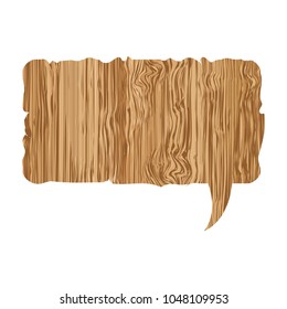 squere wood chat bubble icon