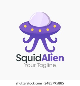 Squid Alien Logo Vector Template Design. Good for Business, Start up, Agency, and Organization