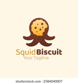 Squid Biscuit Logo Design Template. Good for Business, Agency, Community and Organization