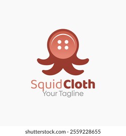 Squid Cloth Logo Design Template. Good for Business, Agency, Community and Organization.