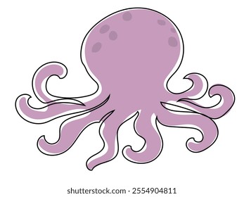 Squid in a continuous line pattern and can edit the lines later