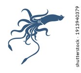 Squid design vector illustration, Creative Squid logo template, icon symbol
