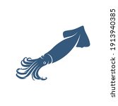 Squid design vector illustration, Creative Squid logo template, icon symbol