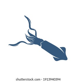 Squid design vector illustration, Creative Squid logo template, icon symbol