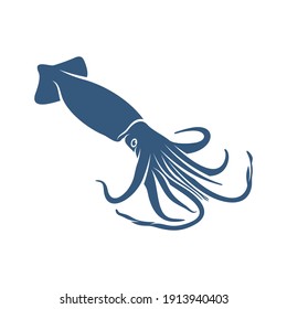 Squid design vector illustration, Creative Squid logo template, icon symbol