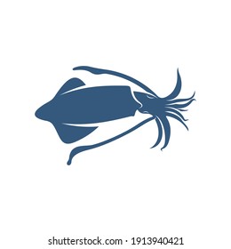 Squid design vector illustration, Creative Squid logo template, icon symbol