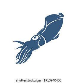 Squid design vector illustration, Creative Squid logo template, icon symbol