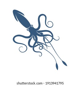 Squid design vector illustration, Creative Squid logo template, icon symbol