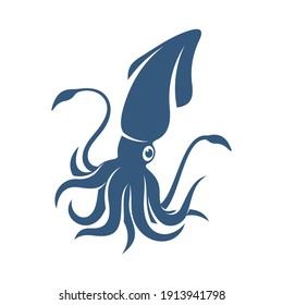 Squid design vector illustration, Creative Squid logo template, icon symbol