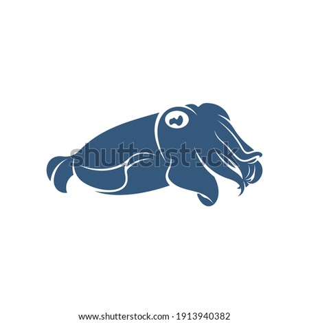 Squid design vector illustration, Creative Squid logo template, icon symbol