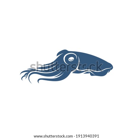 Squid design vector illustration, Creative Squid logo template, icon symbol