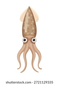 Lula. Clipart de vetor plano, ilustração com plano de fundo isolado.