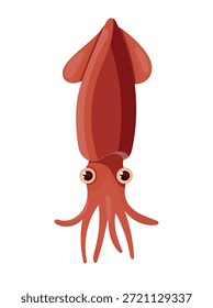 Lula. Clipart de vetor plano, ilustração com plano de fundo isolado.