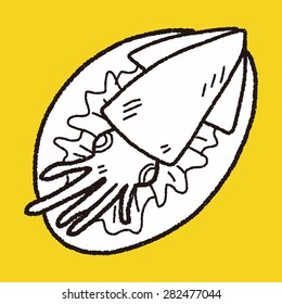 squid food doodle