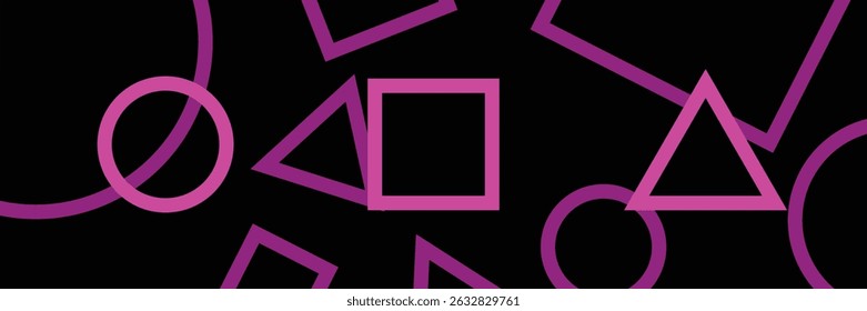 jogo de lula geométrica shapespink sinais círculo, quadrado, triângulo	
