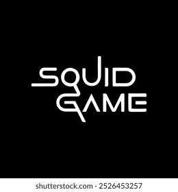 Squid Game simple text design