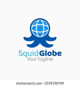 Squid Globe Logo Design Template. Good for Business, Agency, Community and Organization.