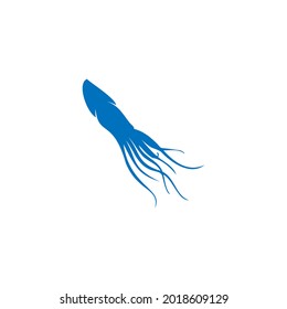 Squid icon design illustration template