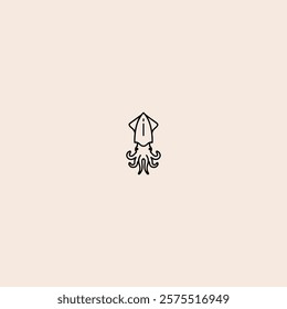 
Squid icon flat vector design.