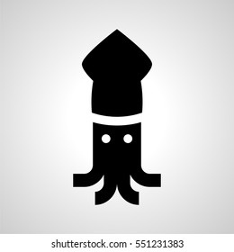 squid icon. isolated sign symbol