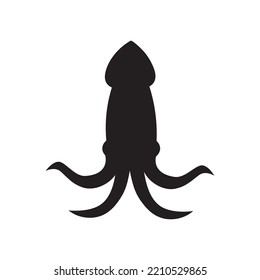 Squid icon logo illustration free vector