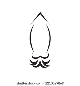 Squid icon logo illustration free vector