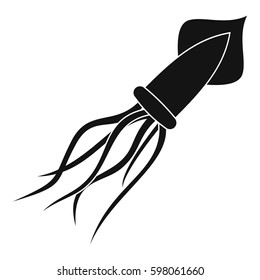 Squid icon. Simple illustration of squid vector icon for web