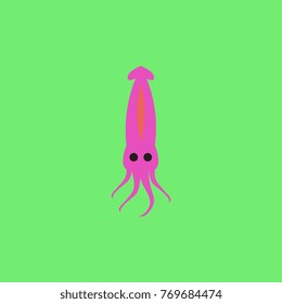 Squid icon. Simple illustration of squid vector icon