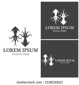 Squid icon and symbol template 