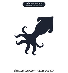 Tintenfisch-Symbol-Vorlage für Grafik- und Webdesign-Kollektion Logo, Vektorgrafik