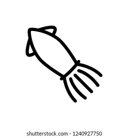 squid icon vector