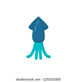 squid icon vector flat style
