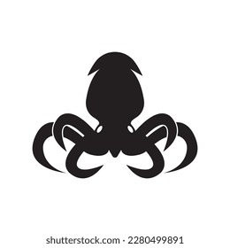 squid icon vector illustration logo design