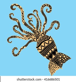 Squid illustration