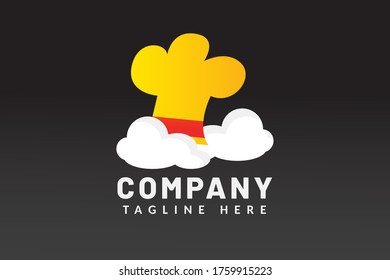 squid Illustration logo template for restaurant logo, food company, cafe brand. use for iconic mark system, implementation for printing, website, business card, background, pattern, and marketing