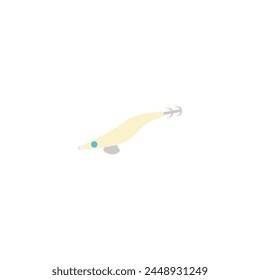 Squid jig egi shrimp vector. Fishing lure for squid.