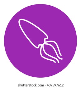 Squid line icon.