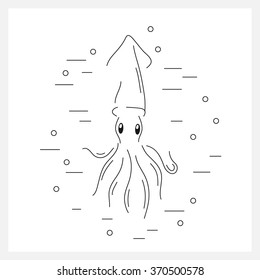 Squid line logo.