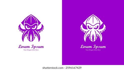 squid logo design with modern style